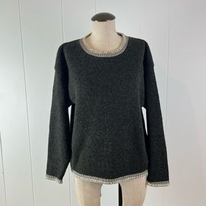ALPS Fine Women's Apparel Brown Wool Crewneck Sweater Sz M